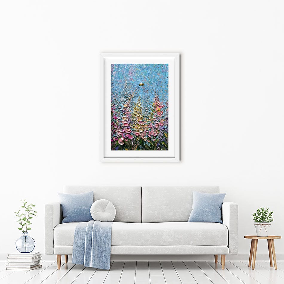 Bee Brave Framed Art Print wall art product Expression By Nada