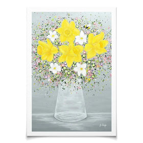 Bee Happy Art Print Bee Happy Art Print wall art product Jo Gough