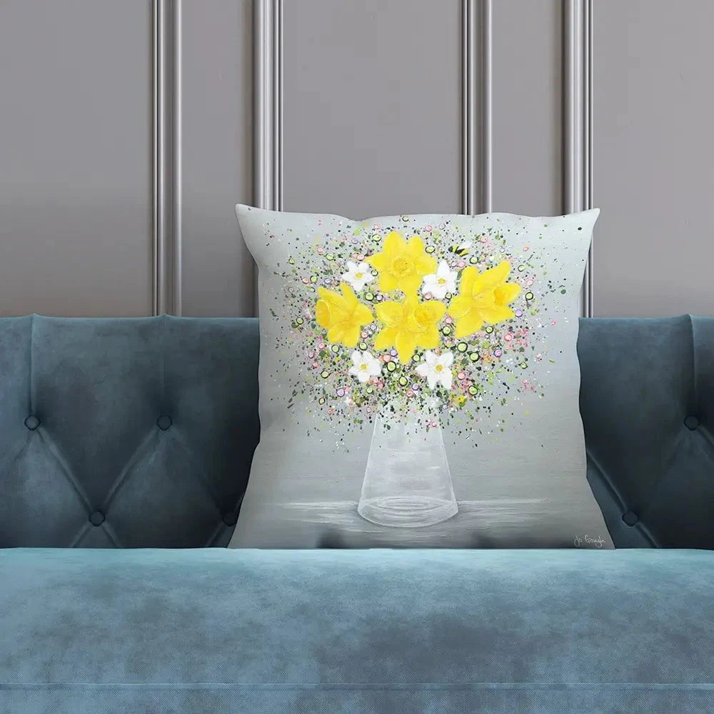 Bee Happy Cushion Bee Happy Cushion wall art product Jo Gough