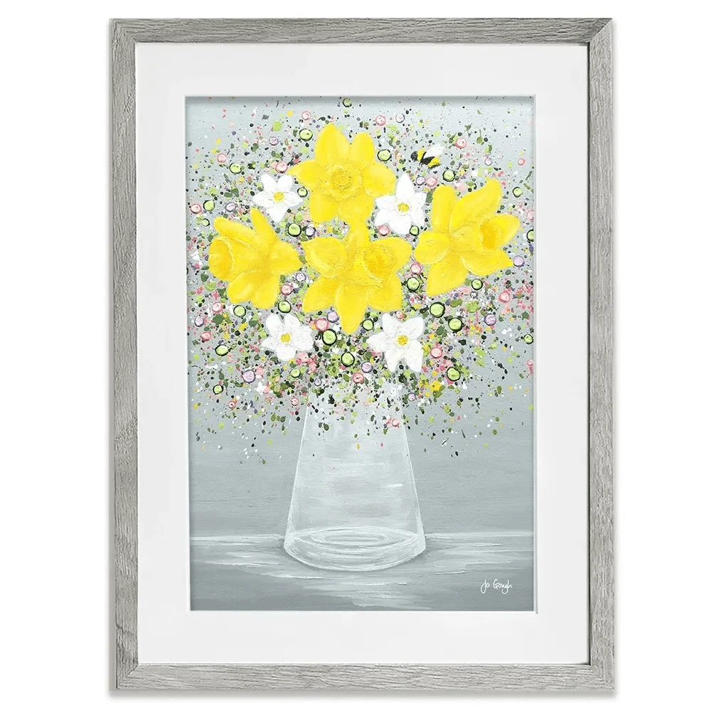 Bee Happy Framed Art Print Bee Happy Framed Art Print wall art product Jo Gough
