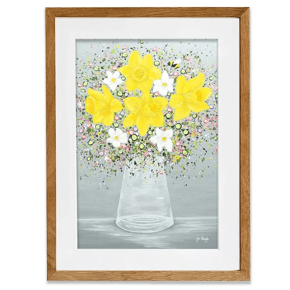 Bee Happy Framed Art Print Bee Happy Framed Art Print wall art product Jo Gough