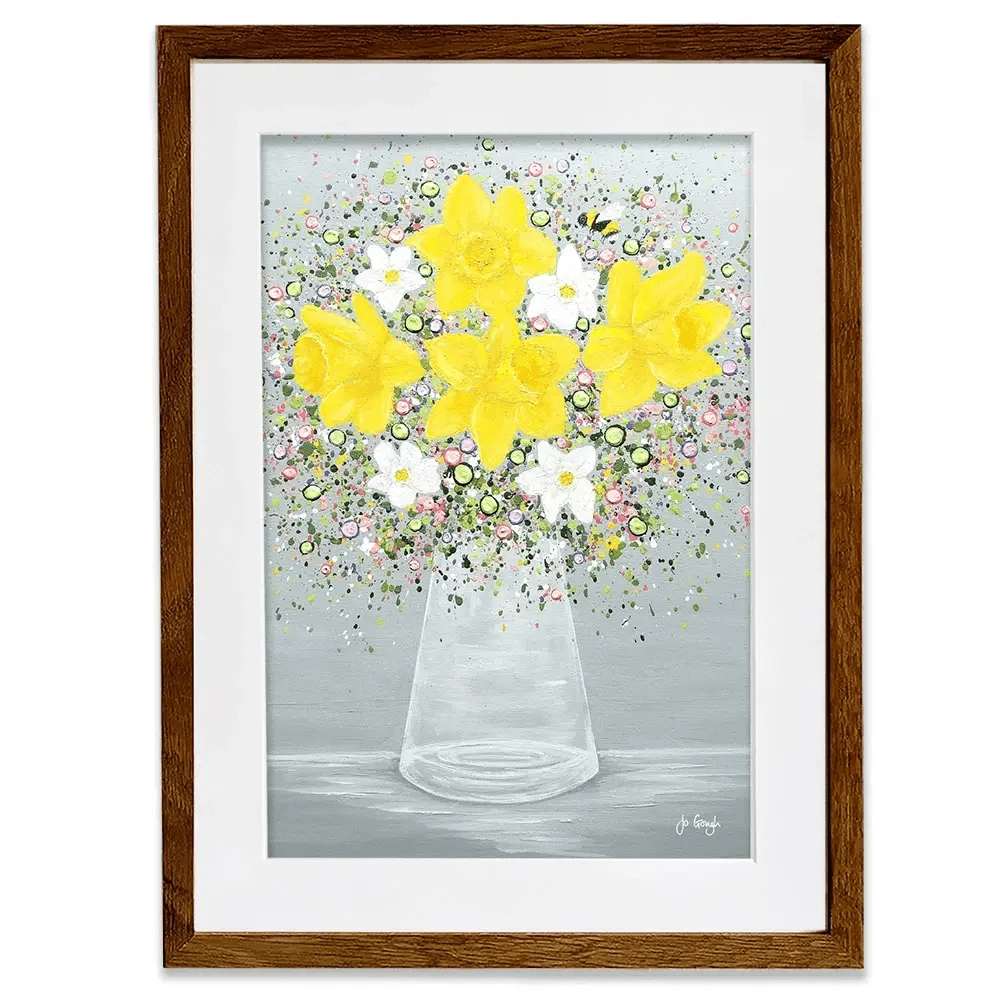 Bee Happy Framed Art Print Bee Happy Framed Art Print wall art product Jo Gough