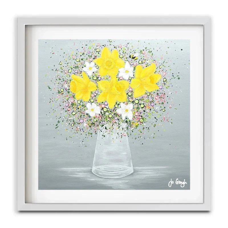 Bee Happy Framed Art Print Bee Happy Framed Art Print wall art product Jo Gough