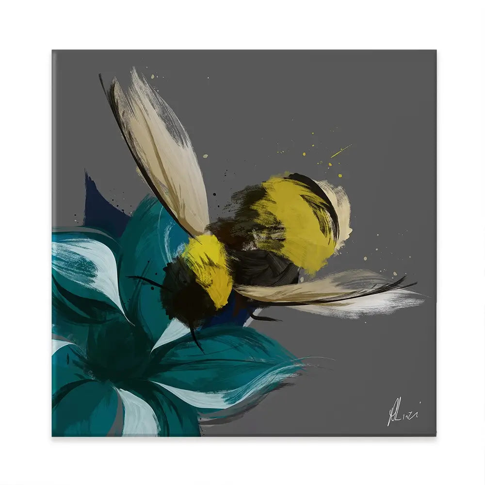Bee In Flight Canvas Print Bee In Flight Canvas Print wall art product Aimee Linzi
