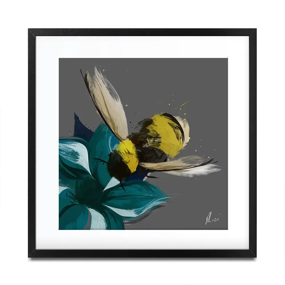 Bee In Flight Framed Art Print Bee In Flight Framed Art Print wall art product Aimee Linzi