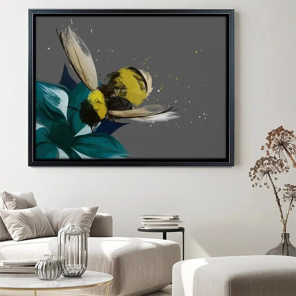 Bee On A Flower Canvas Print Bee On A Flower Canvas Print wall art product Aimee Linzi