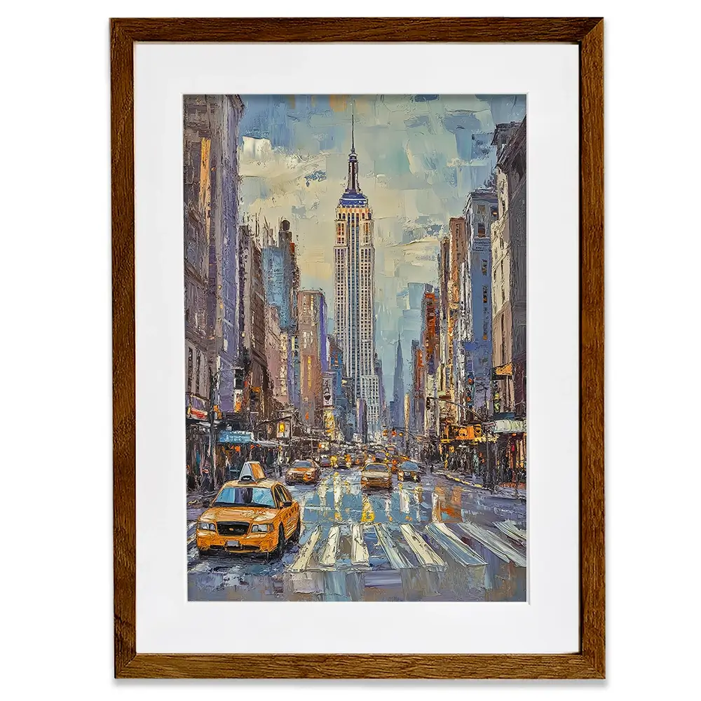 Big Apple Crossing Framed Art Print Big Apple Crossing Framed Art Print wall art product David Alexander Elder
