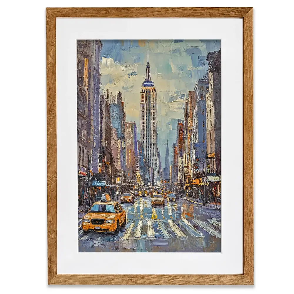 Big Apple Crossing Framed Art Print Big Apple Crossing Framed Art Print wall art product David Alexander Elder