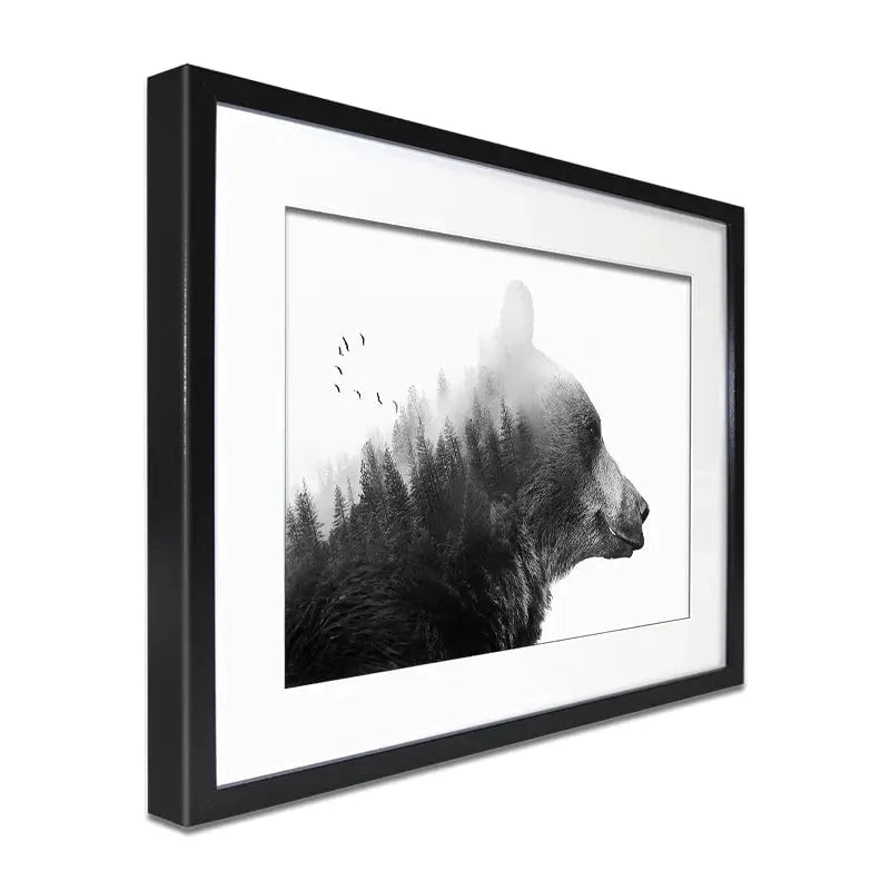Big Bear Framed Art Print Big Bear Framed Art Print wall art product Emanuela Carratoni - Independent