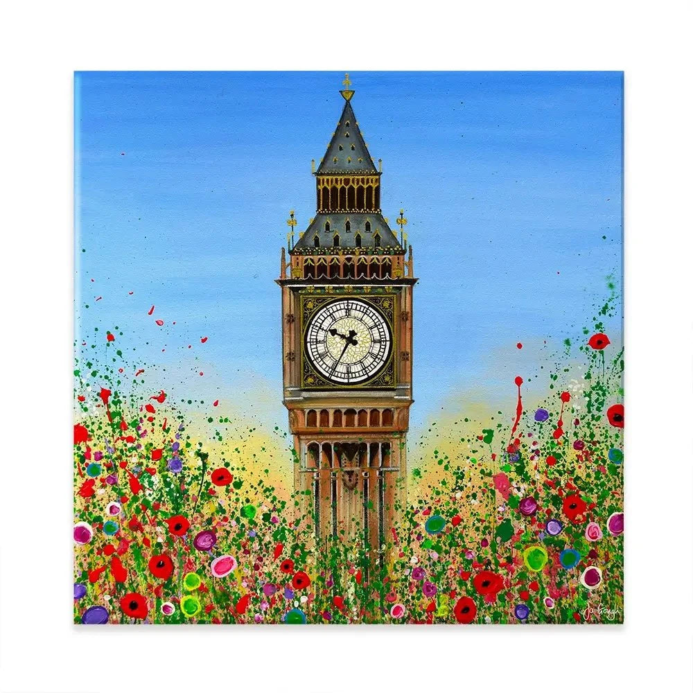 Big Ben Square Canvas Print Big Ben Square Canvas Print wall art product Jo Gough
