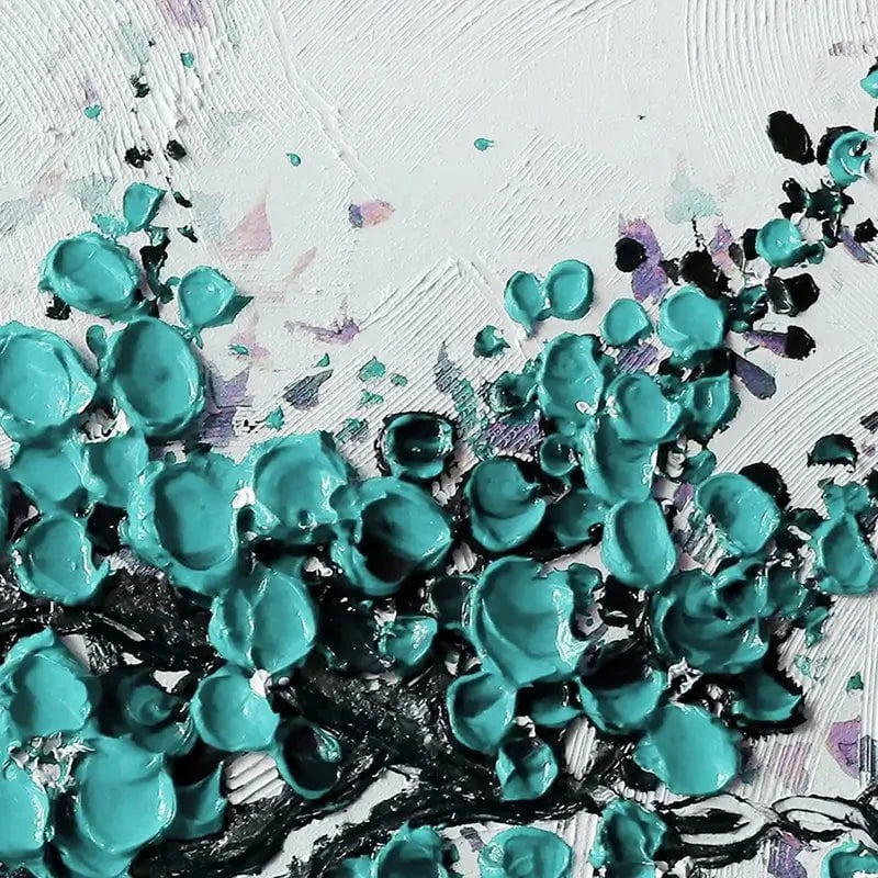 Big Bloom Turquoise Art Print Big Bloom Turquoise Art Print wall art product Nada Khatib