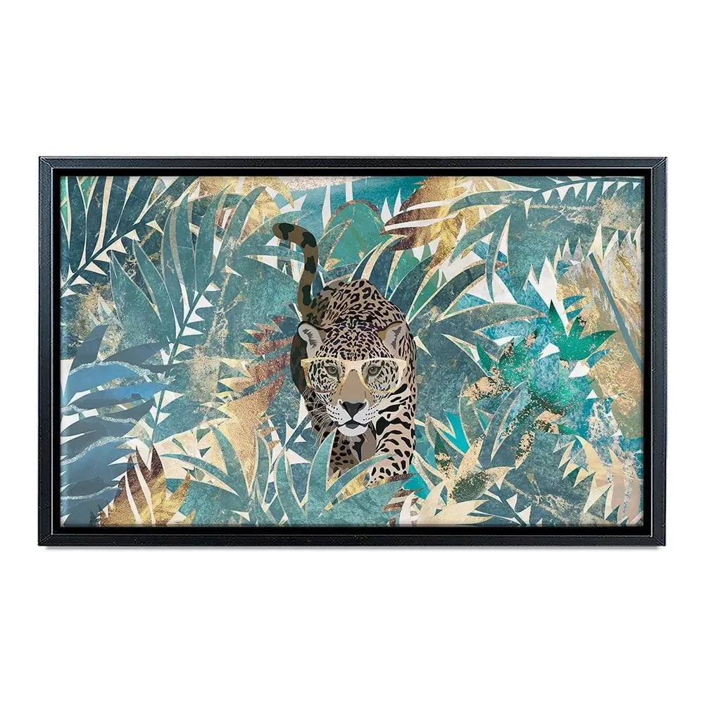 Big Cat Creeping Landscape Canvas Print Big Cat Creeping Landscape Canvas Print wall art product Sarah Manovski