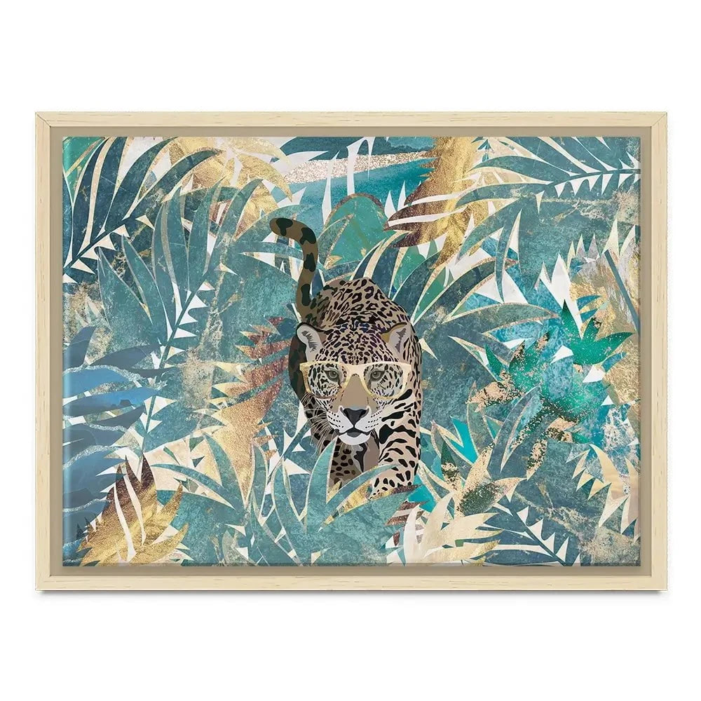 Big Cat Creeping Landscape Canvas Print Big Cat Creeping Landscape Canvas Print wall art product Sarah Manovski