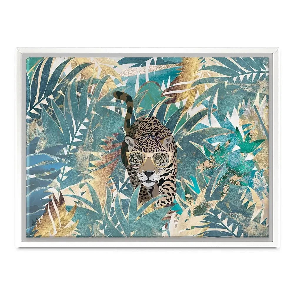 Big Cat Creeping Landscape Canvas Print Big Cat Creeping Landscape Canvas Print wall art product Sarah Manovski