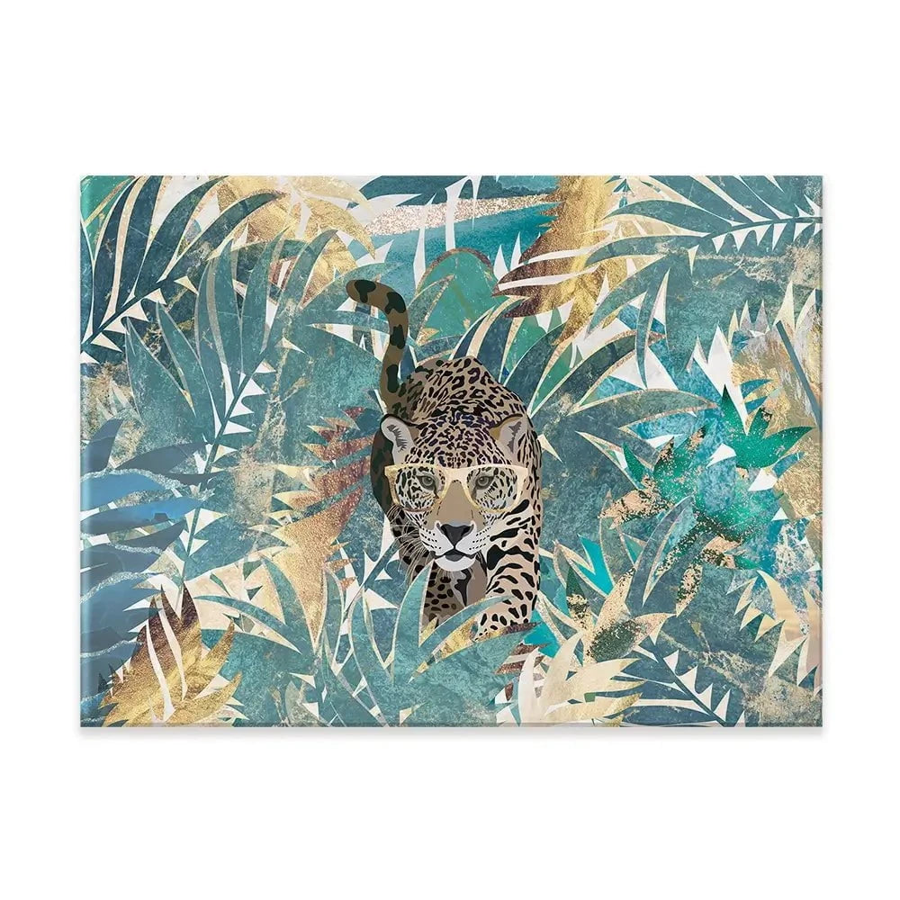 Big Cat Creeping Landscape Canvas Print Big Cat Creeping Landscape Canvas Print wall art product Sarah Manovski