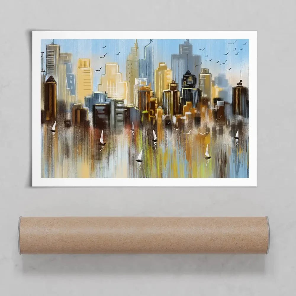 Big City Reflections Art Print Big City Reflections Art Print wall art product Tim Kats / Shutterstock