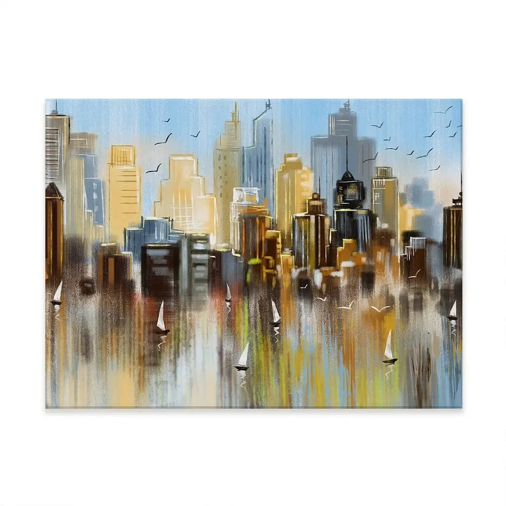 Big City Reflections Canvas Print Big City Reflections Canvas Print wall art product Tim Kats / Shutterstock