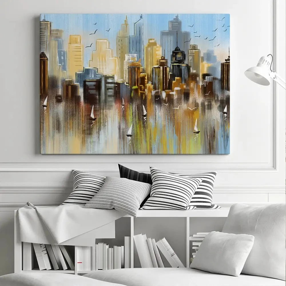 Big City Reflections Canvas Print Big City Reflections Canvas Print wall art product Tim Kats / Shutterstock
