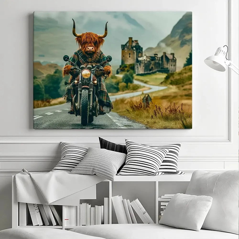 Biker Coo Canvas Print Biker Coo Canvas Print wall art product David Alexander Elder