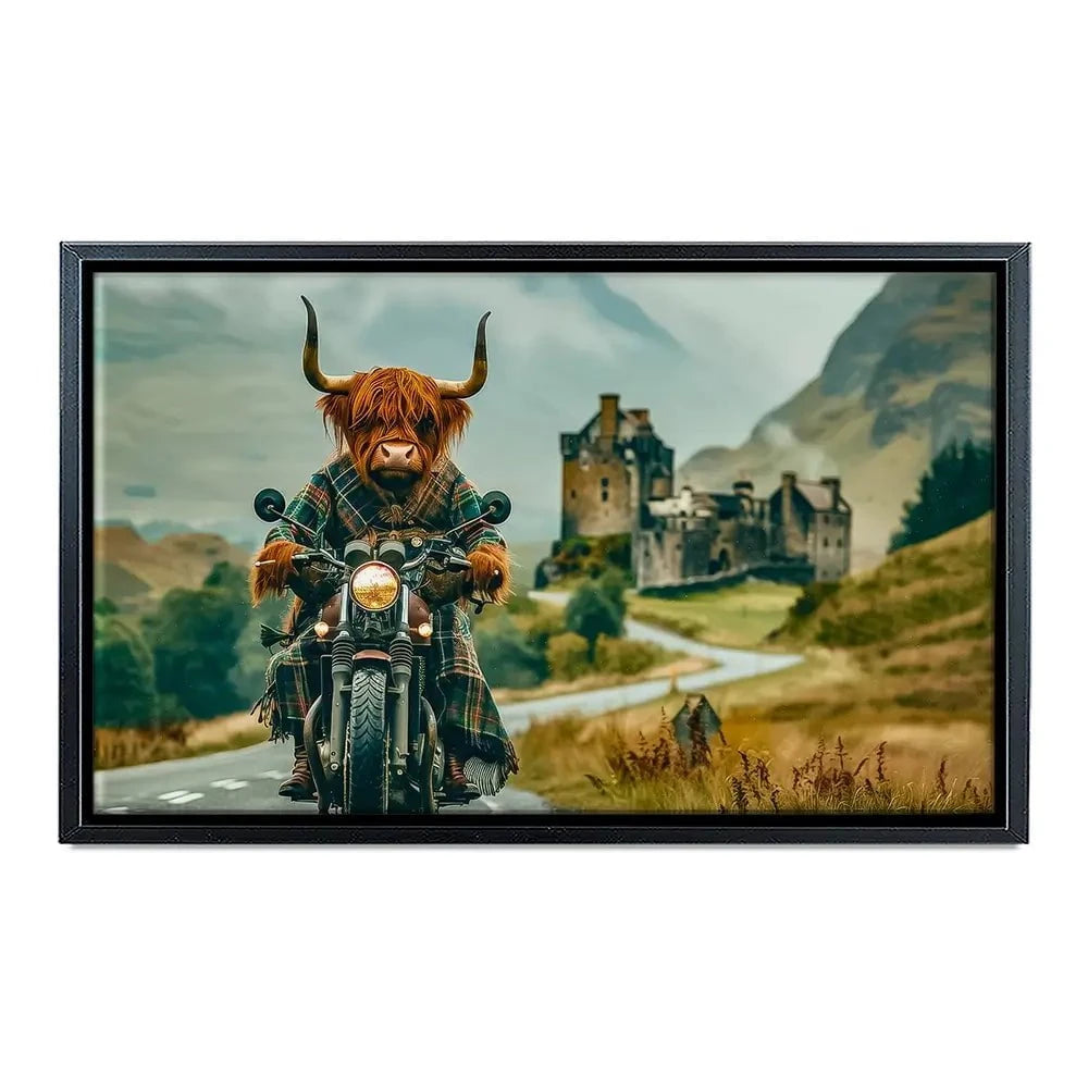 Biker Coo Canvas Print Biker Coo Canvas Print wall art product David Alexander Elder