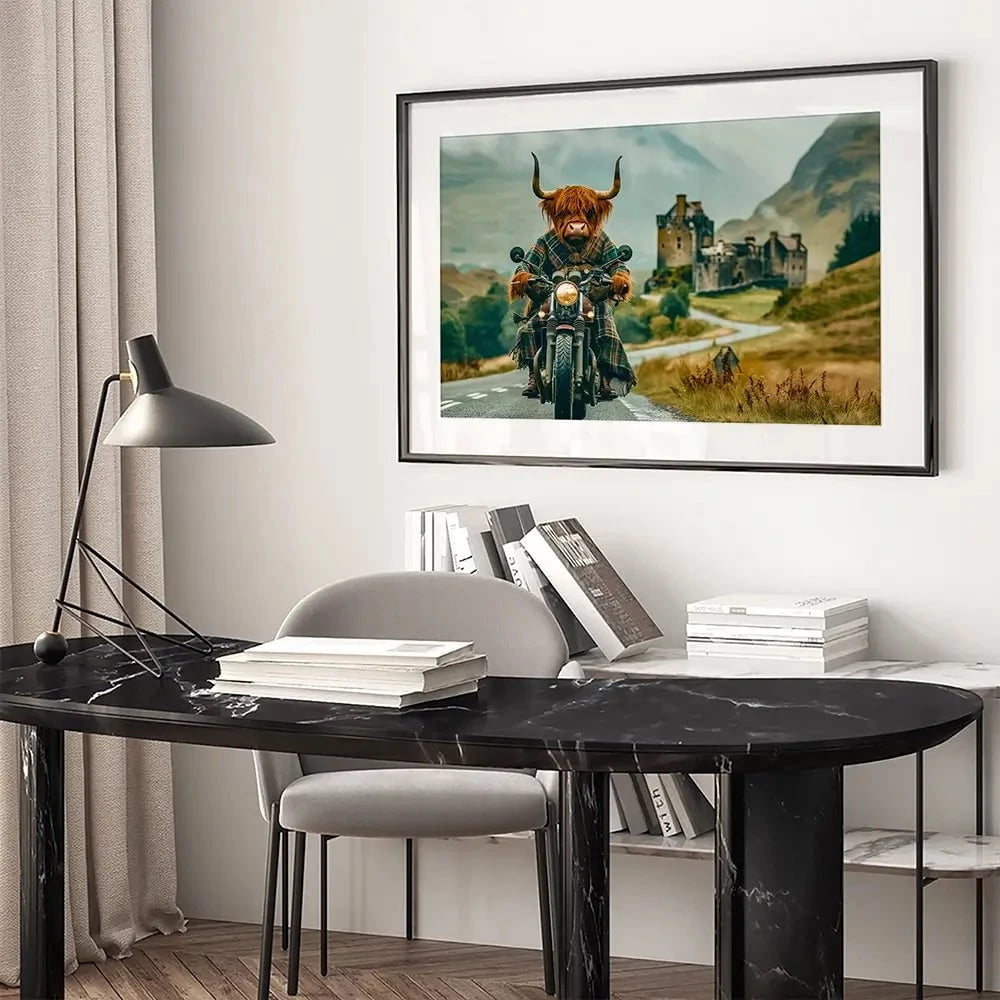 Biker Coo Framed Art Print Biker Coo Framed Art Print wall art product David Alexander Elder