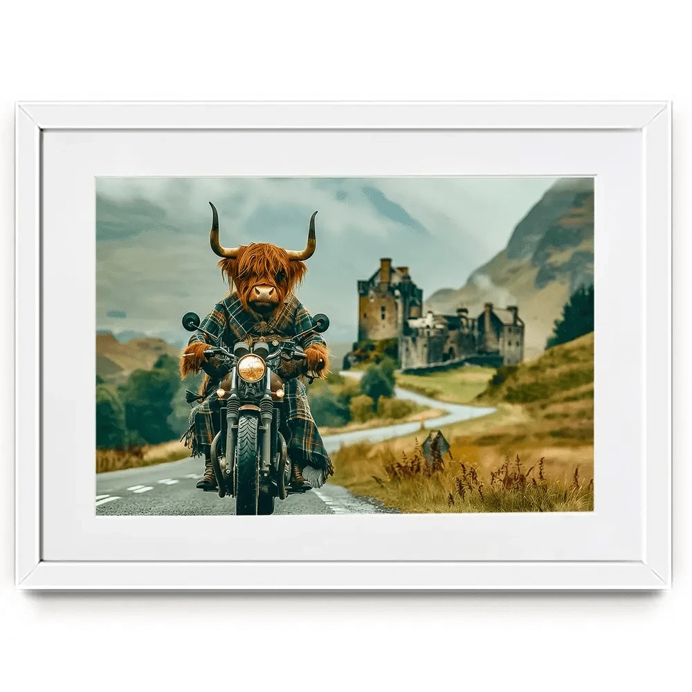 Biker Coo Framed Art Print Biker Coo Framed Art Print wall art product David Alexander Elder