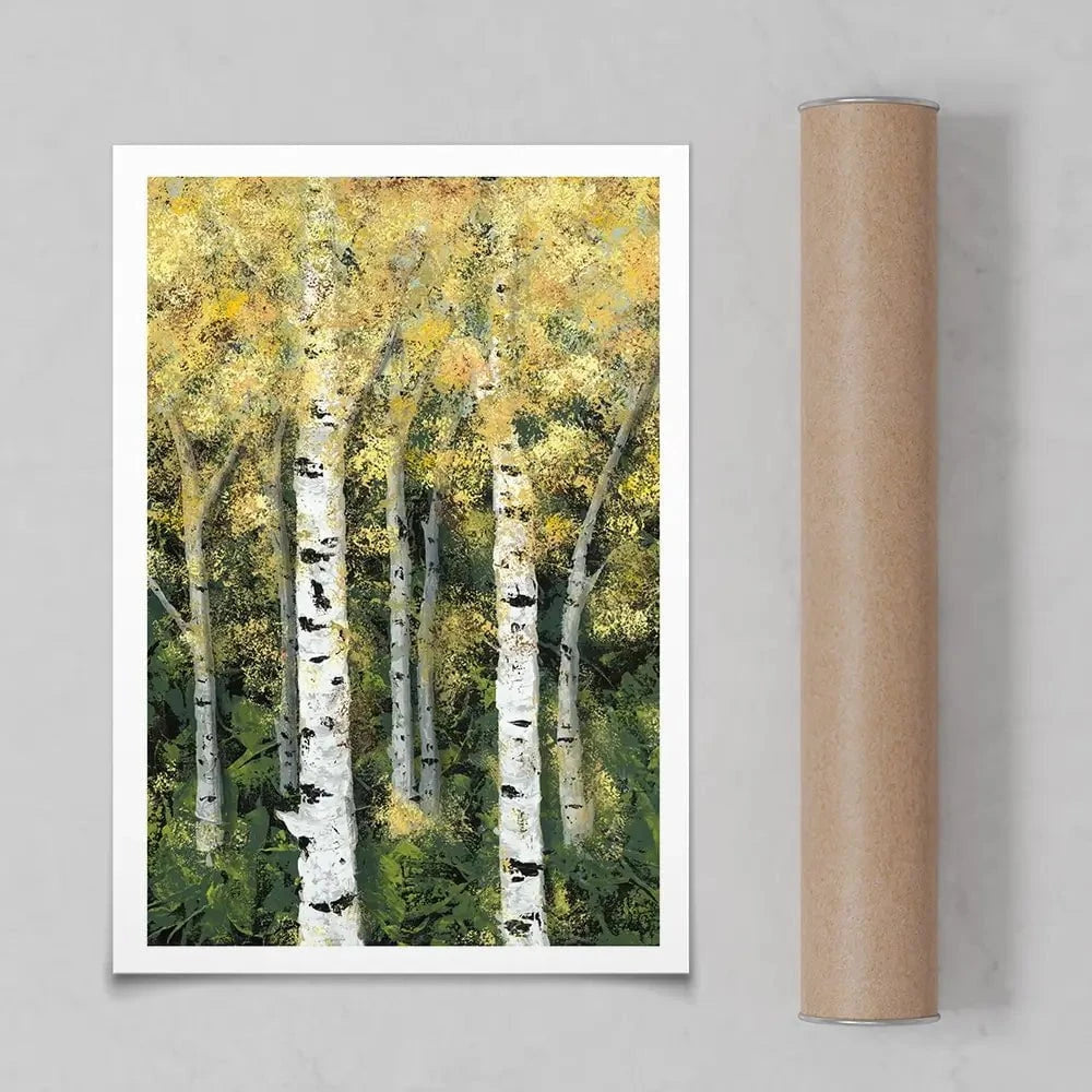 Birch Treeline Art Print Birch Treeline Art Print wall art product Jade Reynolds