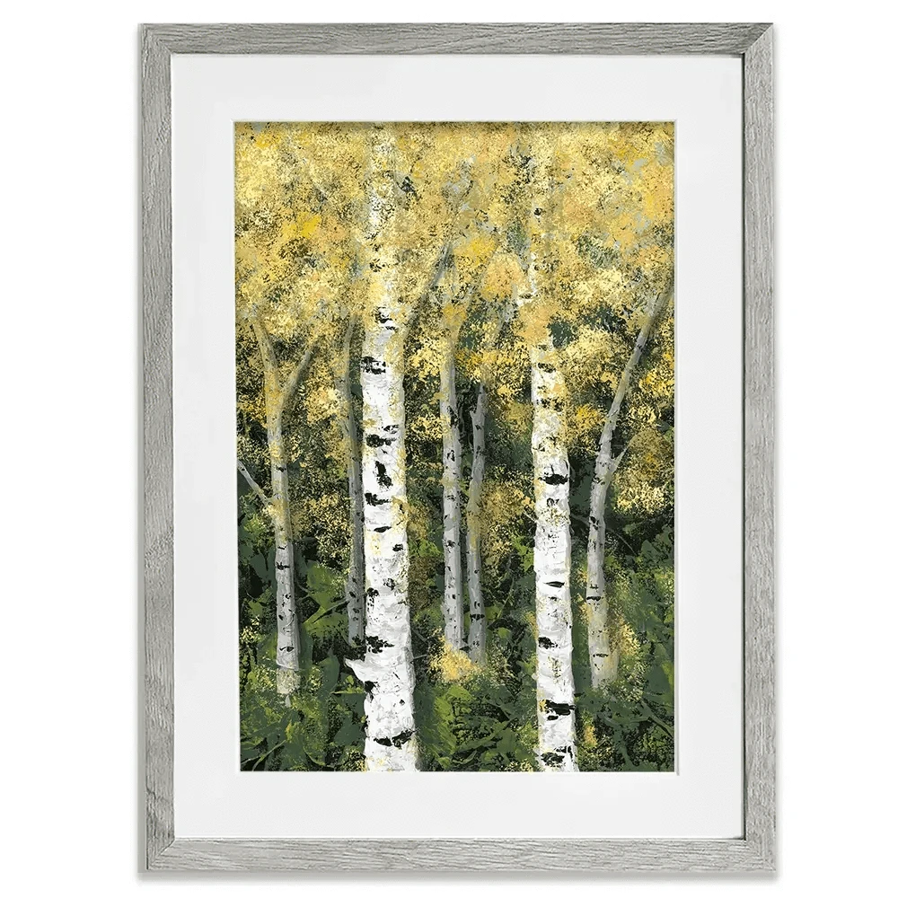 Birch Treeline Framed Art Print Birch Treeline Framed Art Print wall art product Jade Reynolds
