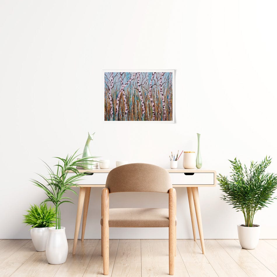 Birches Art Print wall art product Olga Tkachyk