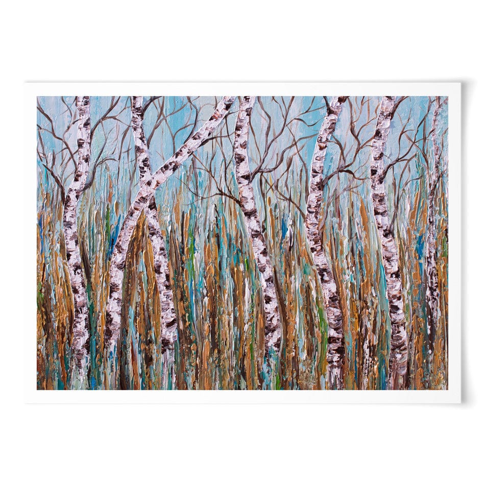 Birches Art Print wall art product Olga Tkachyk