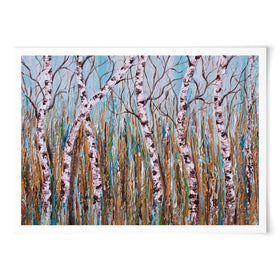 Birches Art Print wall art product Olga Tkachyk