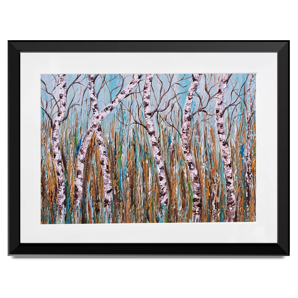Birches Framed Art Print Birches Framed Art Print wall art product Olga Tkachyk