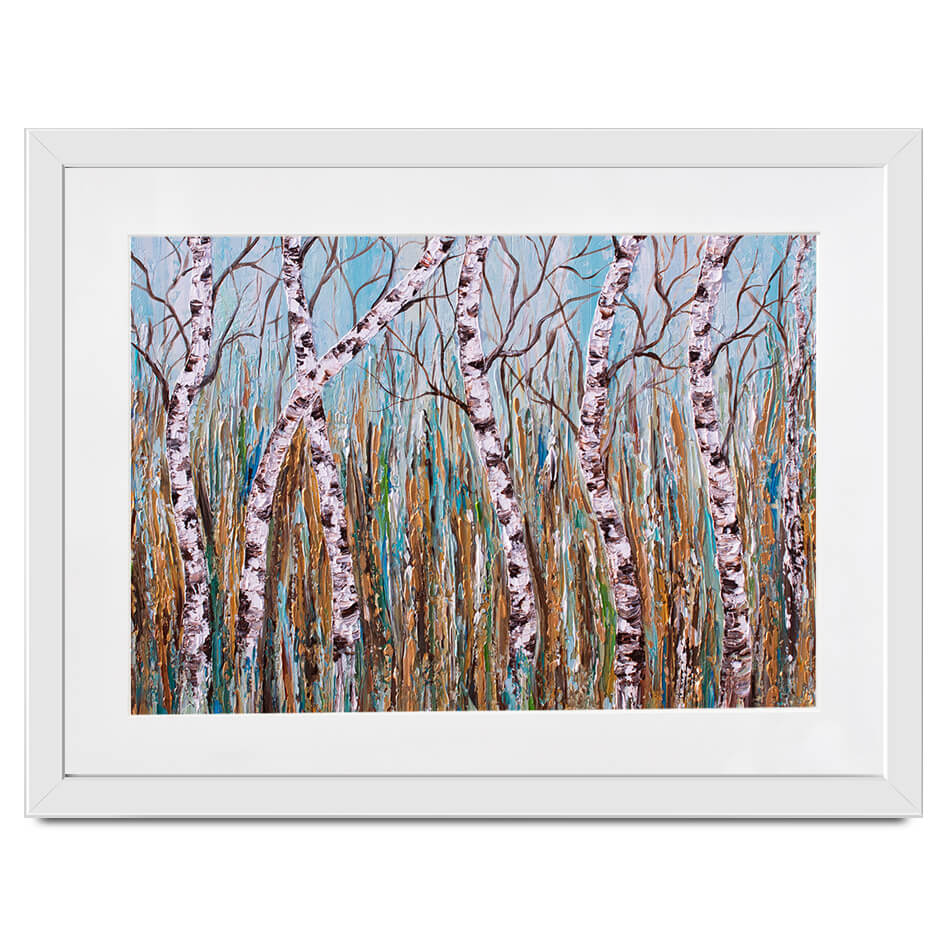 Birches Framed Art Print Birches Framed Art Print wall art product Olga Tkachyk