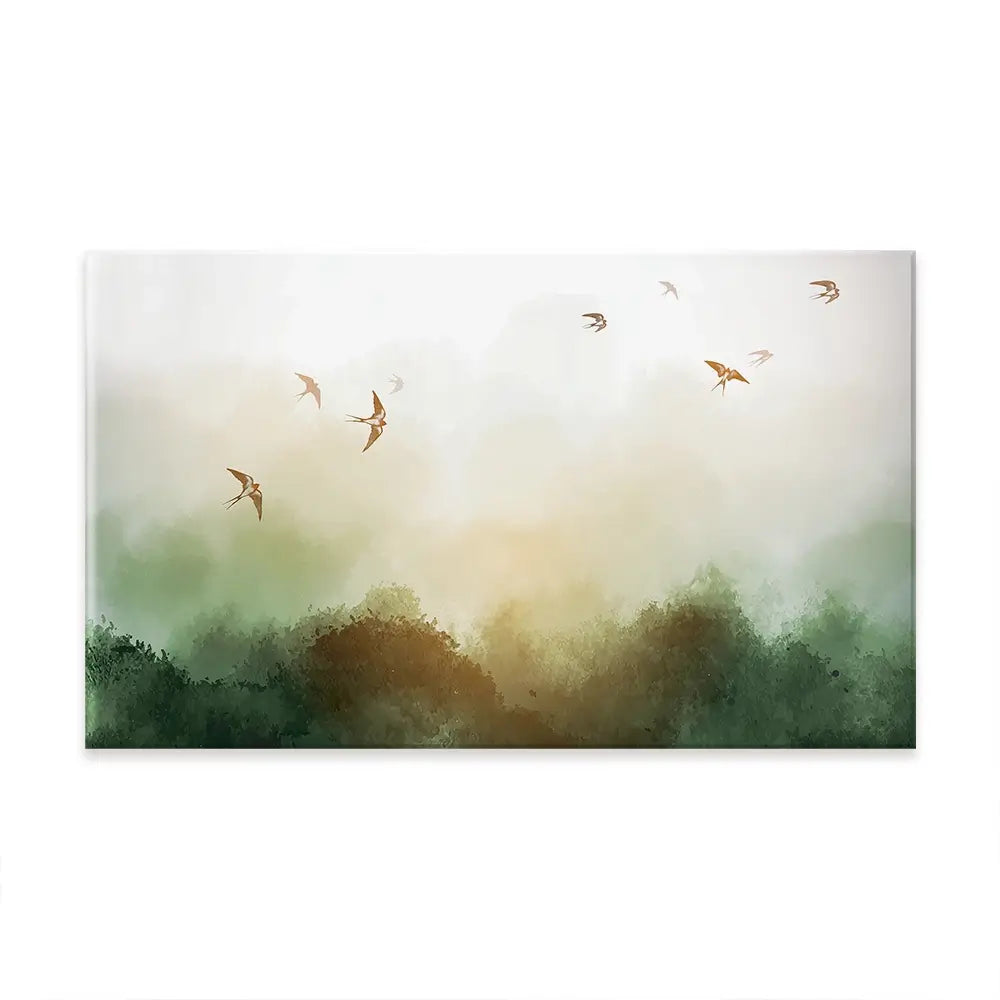 Birds Flying High Oversized Canvas Print Birds Flying High Oversized Canvas Print wall art product Elina Li / Shutterstock