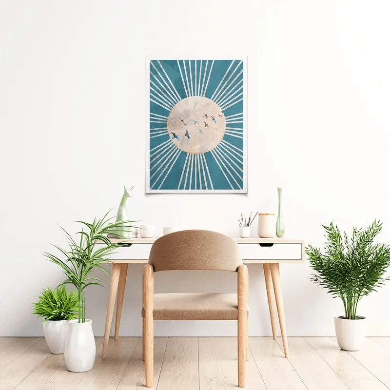 Birds Sun Boho Art Print Birds Sun Boho Art Print wall art product Sarah Manovski