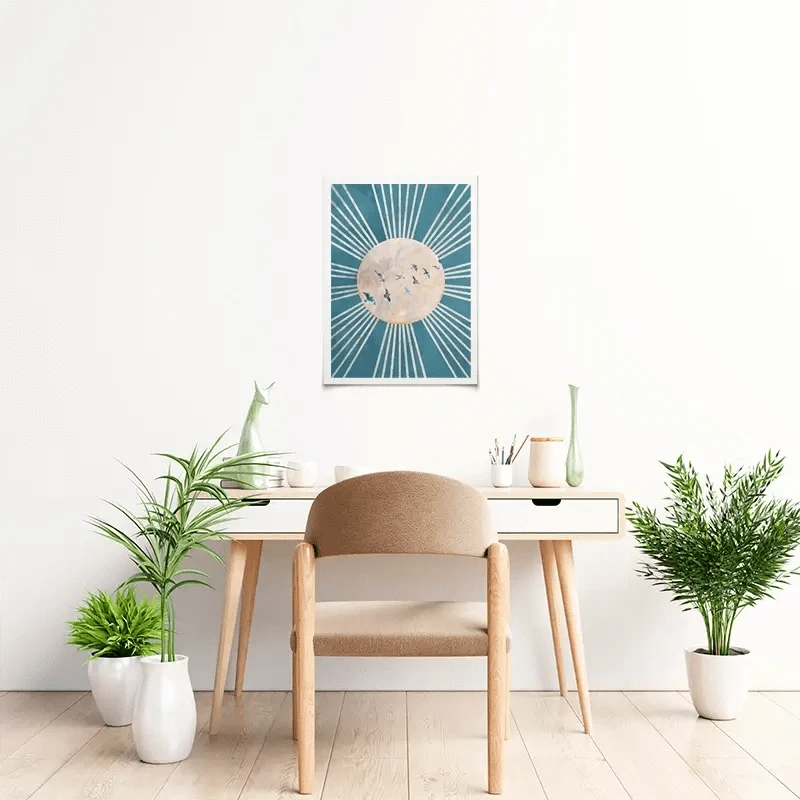 Birds Sun Boho Art Print Birds Sun Boho Art Print wall art product Sarah Manovski