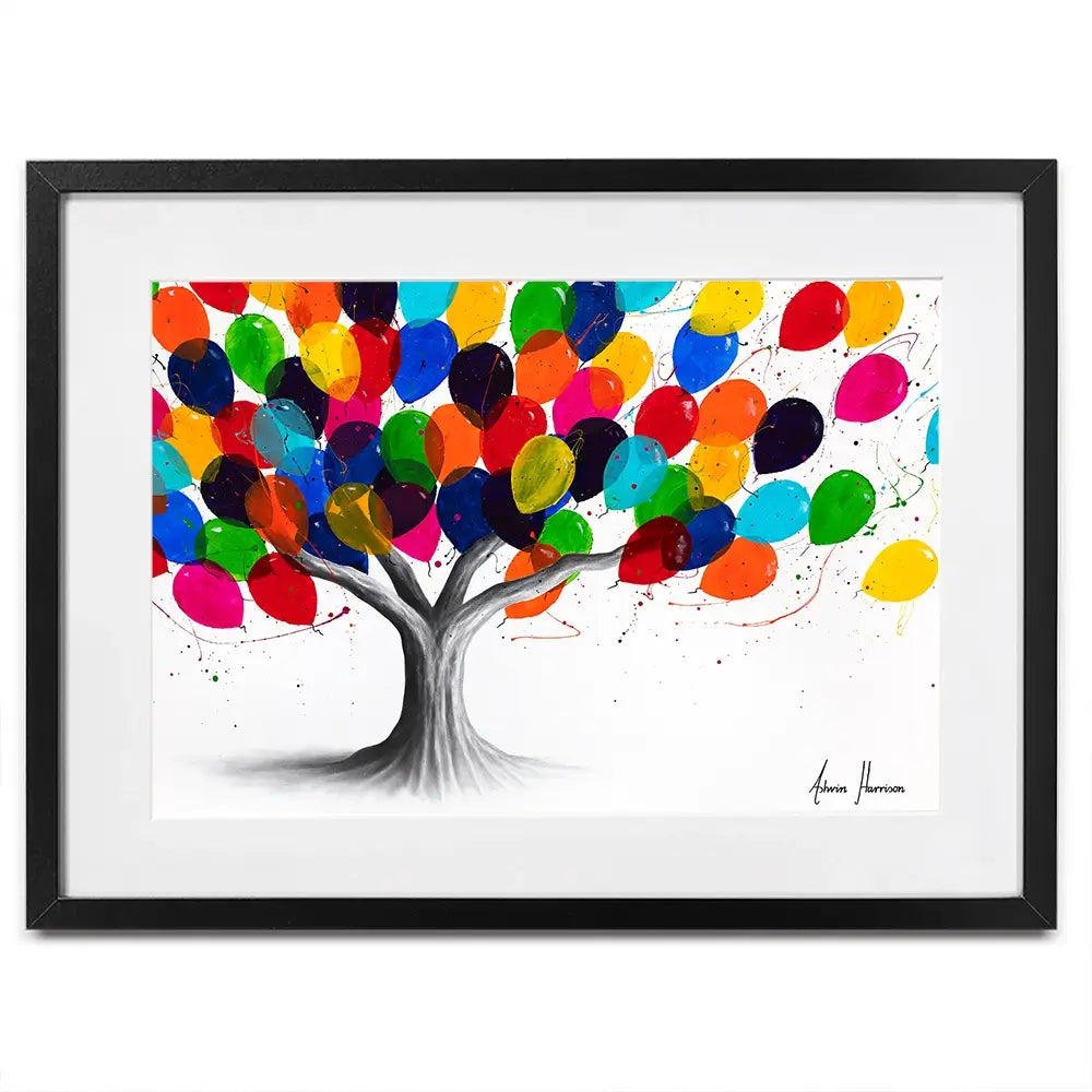 Birthday Tree Framed Art Print Birthday Tree Framed Art Print wall art product Ashvin Harrison