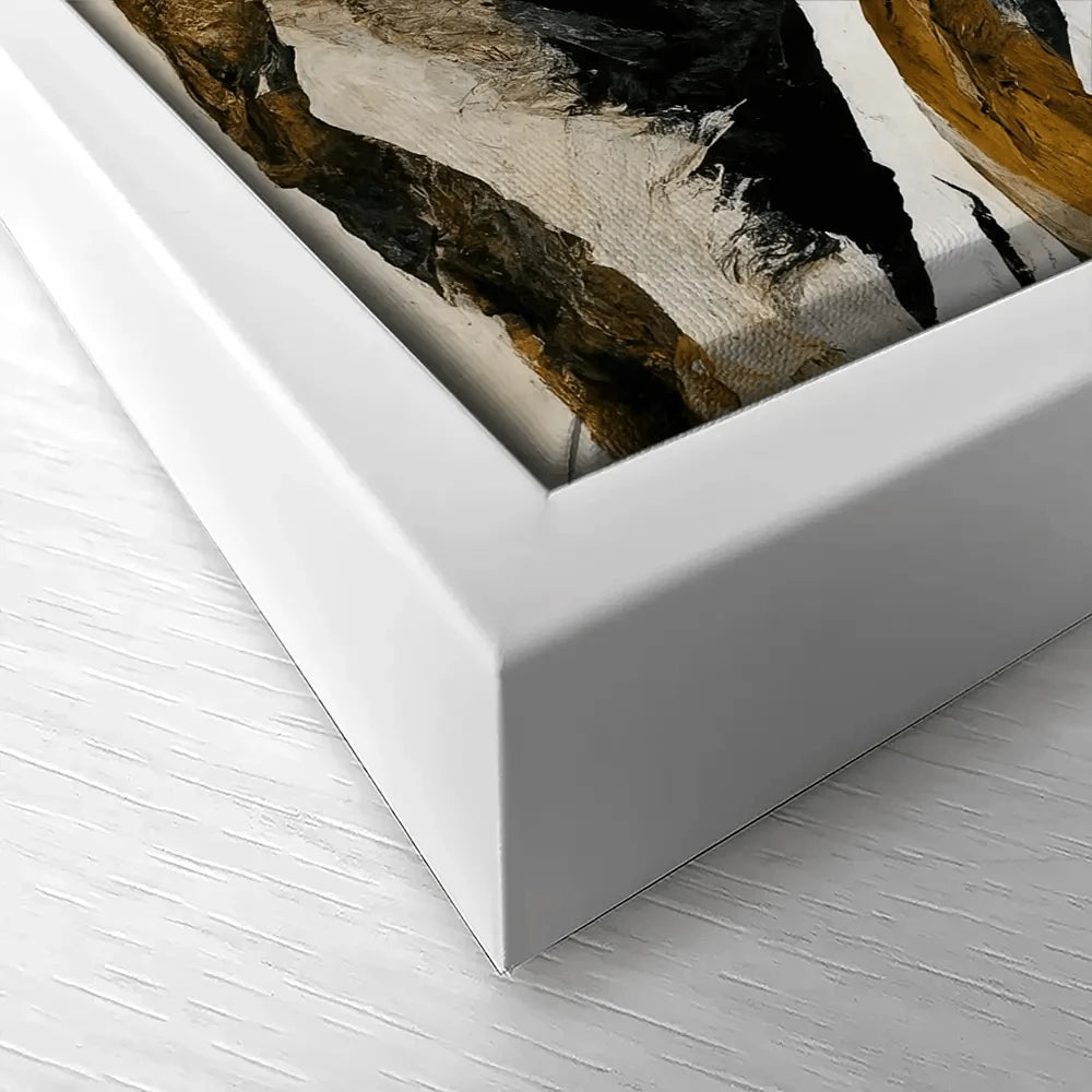 Black And Ochre Mountains Canvas Print Black And Ochre Mountains Canvas Print wall art product Treechild