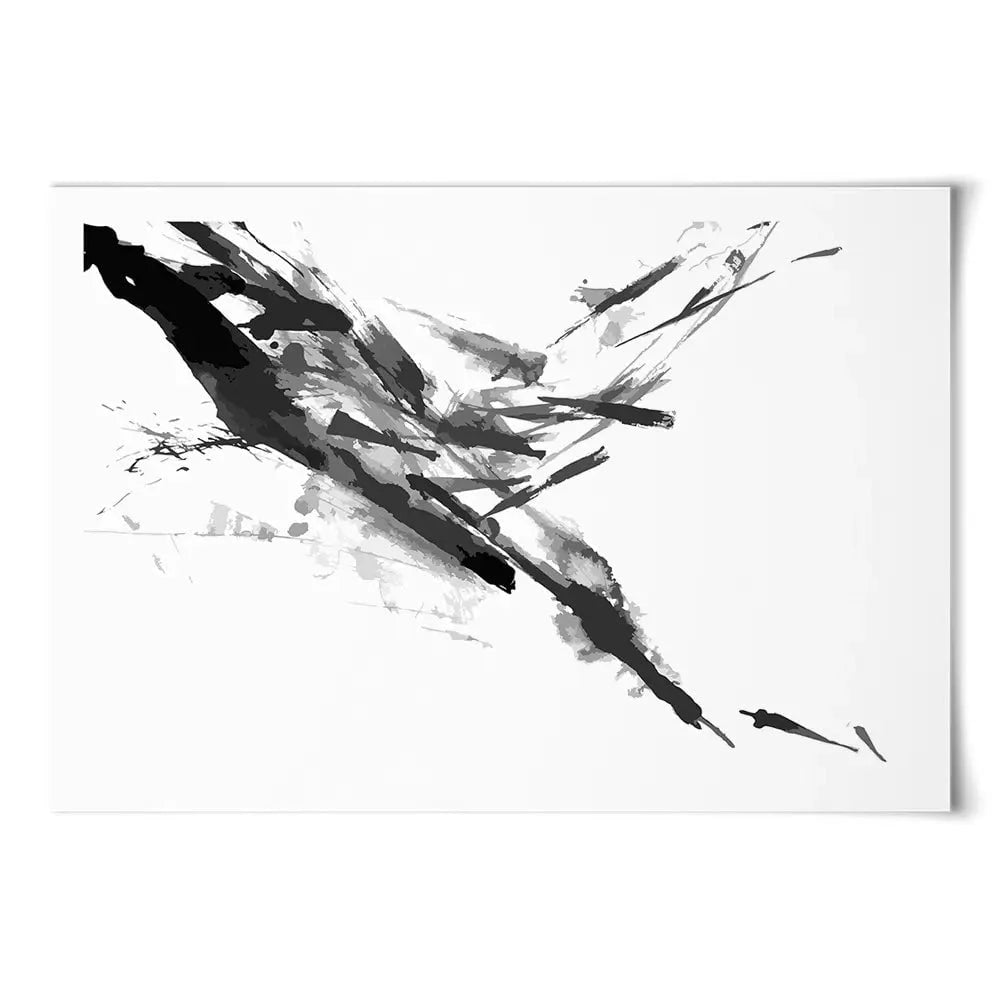 Black And White Abstract Art Print Black And White Abstract Art Print wall art product shooarts / Shutterstock