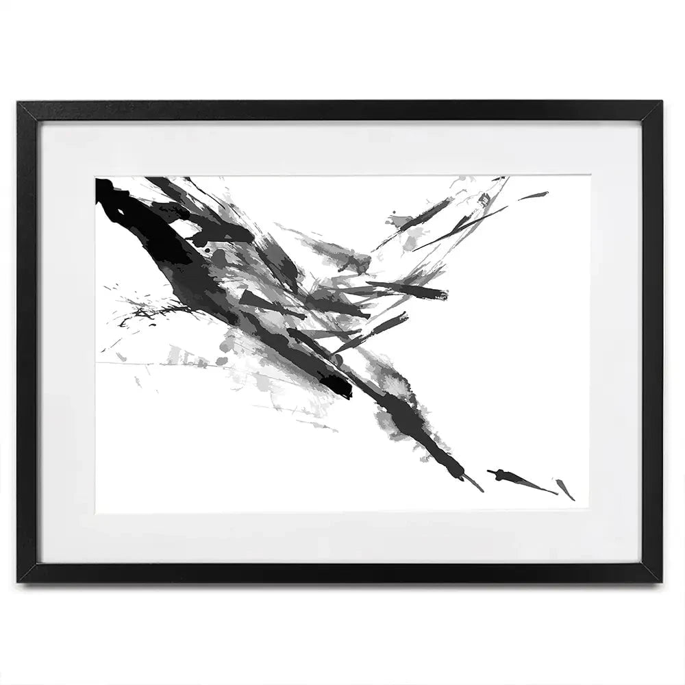 Black And White Abstract Framed Art Print Black And White Abstract Framed Art Print wall art product shooarts / Shutterstock