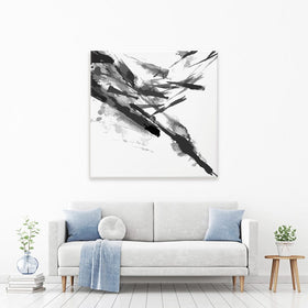 Black And White Abstract Square Canvas Print wall art product shooarts / Shutterstock