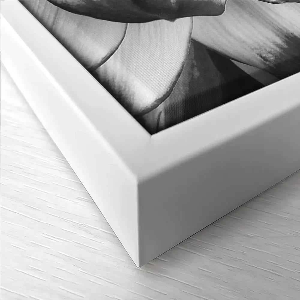 Black And White Flower Trio Canvas Print Black And White Flower Trio Canvas Print wall art product Annmarie Young / Shutterstock