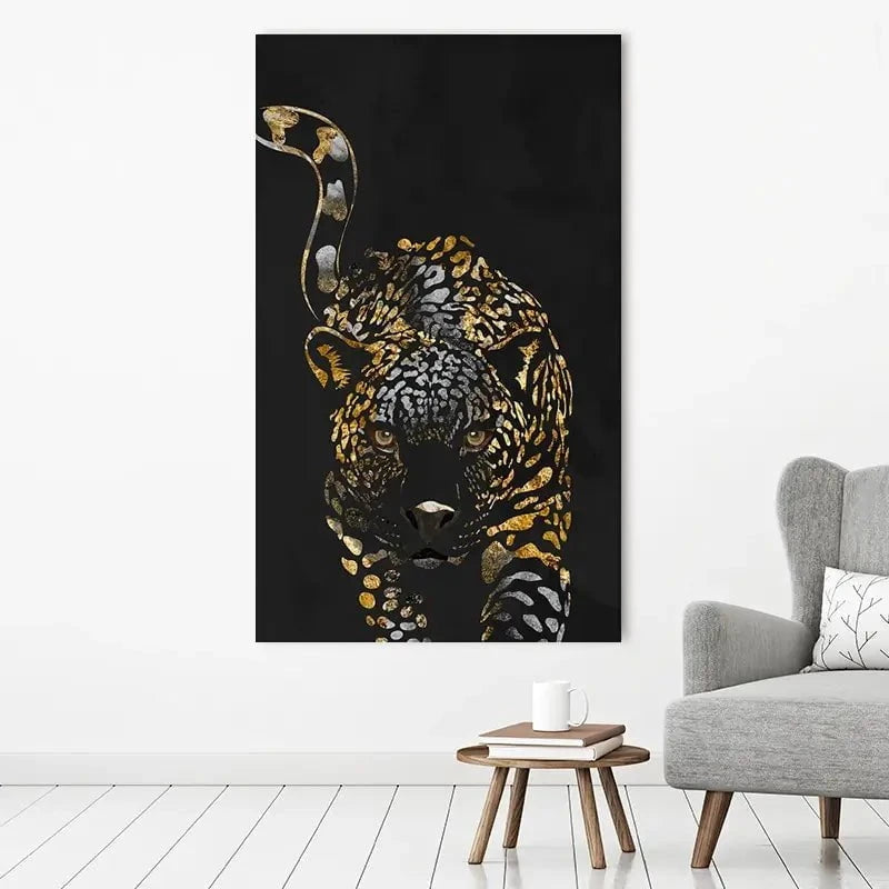Black Jaguar Canvas Print Black Jaguar Canvas Print wall art product Sarah Manovski