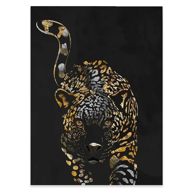 Black Jaguar Canvas Print Black Jaguar Canvas Print wall art product Sarah Manovski