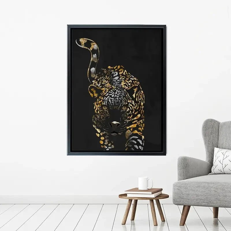 Black Jaguar Canvas Print Black Jaguar Canvas Print wall art product Sarah Manovski