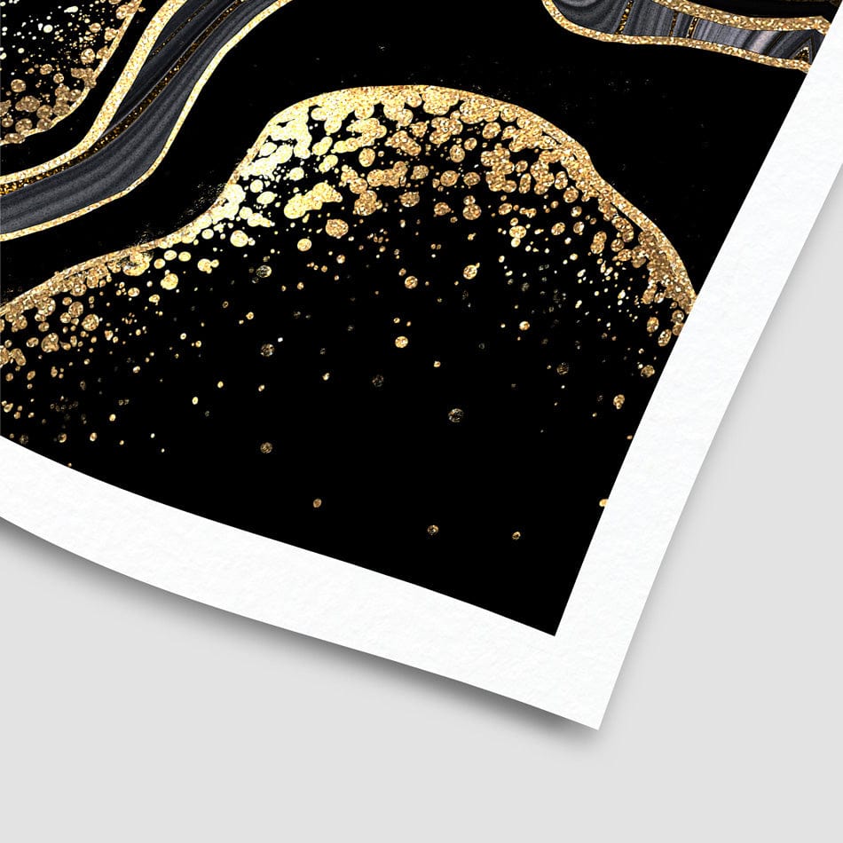 Black Marble Art Print wall art product / Shutterstock