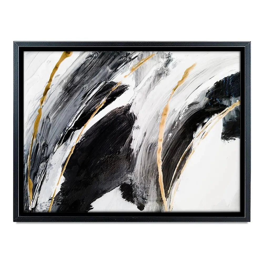 Black White And Grey Canvas Print Black White And Grey Canvas Print wall art product Adelina ART / Shutterstock