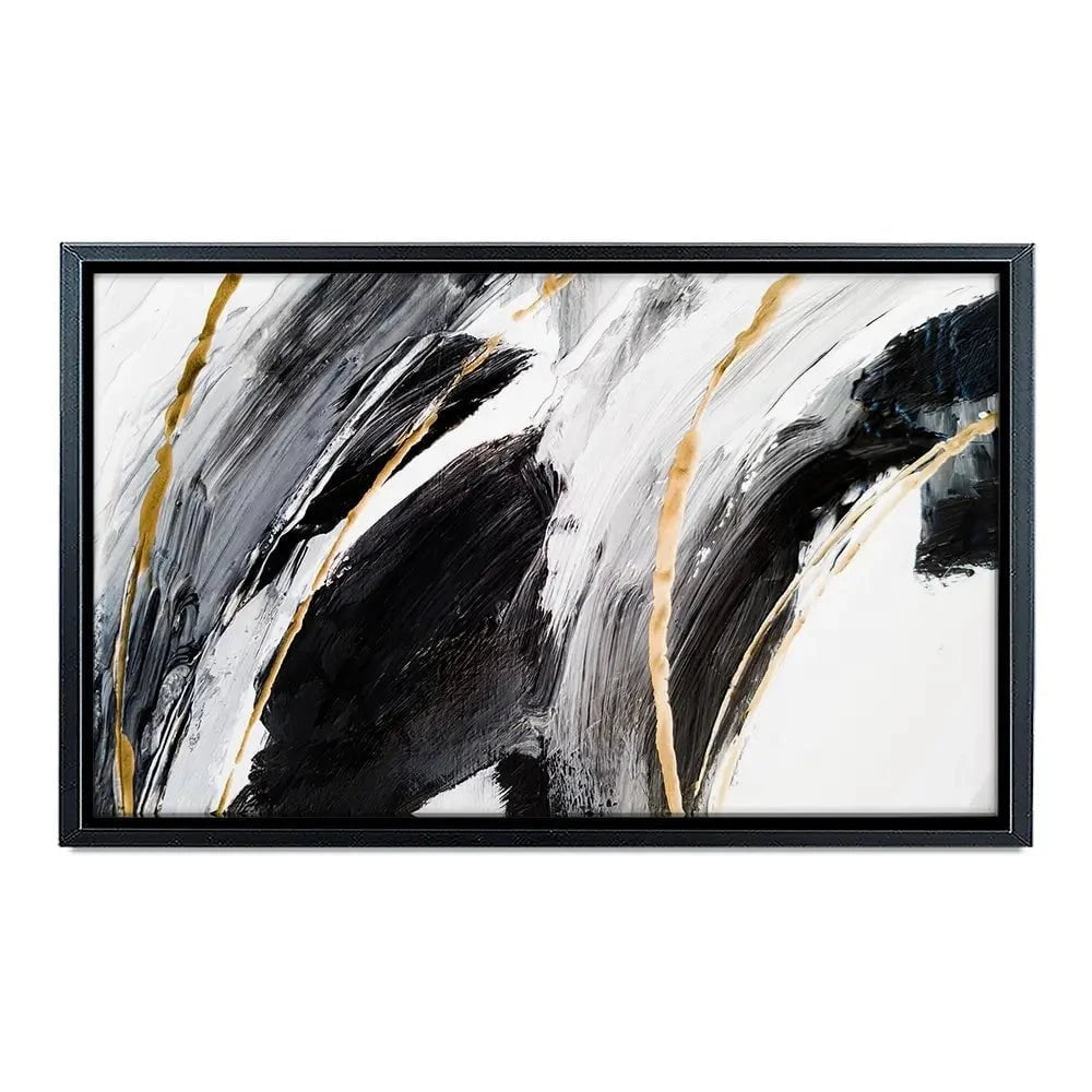 Black White And Grey Canvas Print Black White And Grey Canvas Print wall art product Adelina ART / Shutterstock
