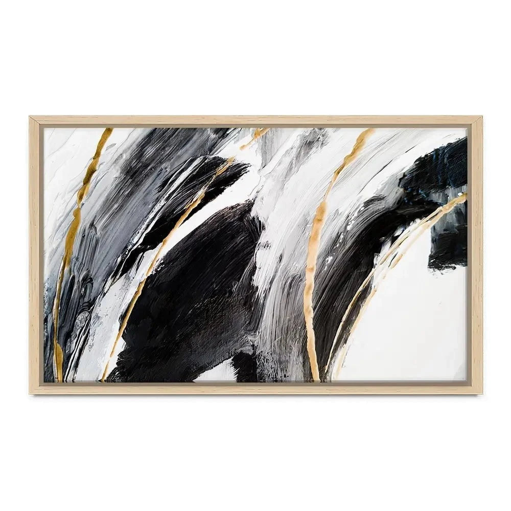 Black White And Grey Canvas Print Black White And Grey Canvas Print wall art product Adelina ART / Shutterstock