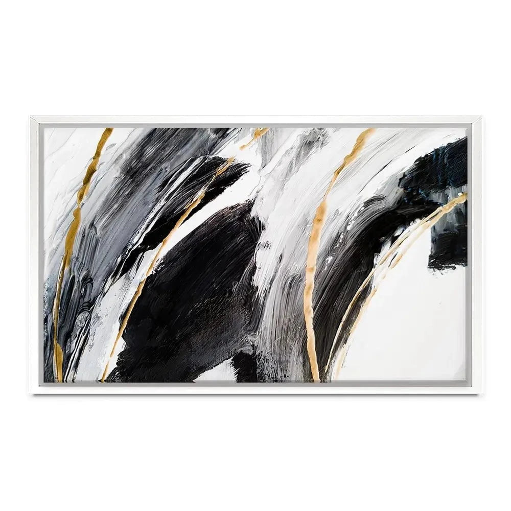 Black White And Grey Canvas Print Black White And Grey Canvas Print wall art product Adelina ART / Shutterstock